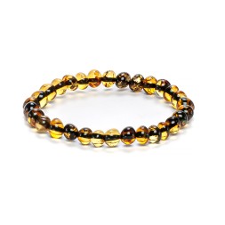 Браслет &quot;Мятый шар&quot; из Янтаря