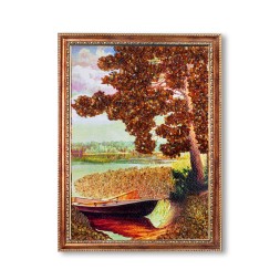 Картина &quot;Лодка&quot; с Янтарем