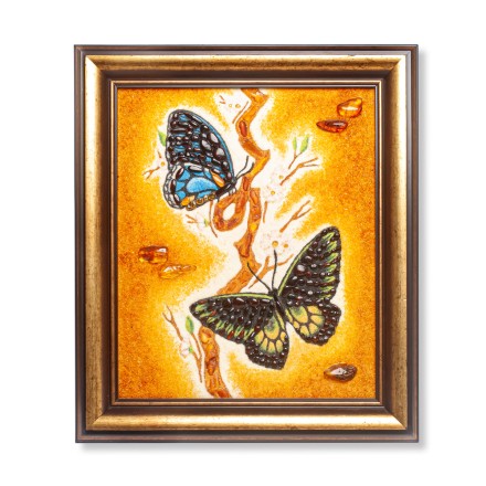 Картина &quot;Бабочки&quot; из Янтаря купить