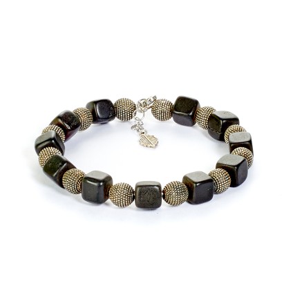 Комплект:Колье и Браслет &quot;Диско&quot; янтарь/юв.сплав купить