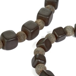 Комплект:Колье и Браслет &quot;Диско&quot; янтарь/юв.сплав