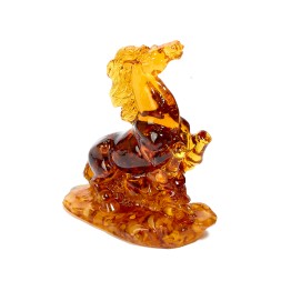 Фигурка &quot;Конь &quot;Грация&quot; из Янтаря и эпоксидной смолы