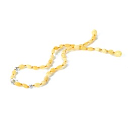 Бусы детские &quot;Бабочка&quot; из Янтаря и перламутра